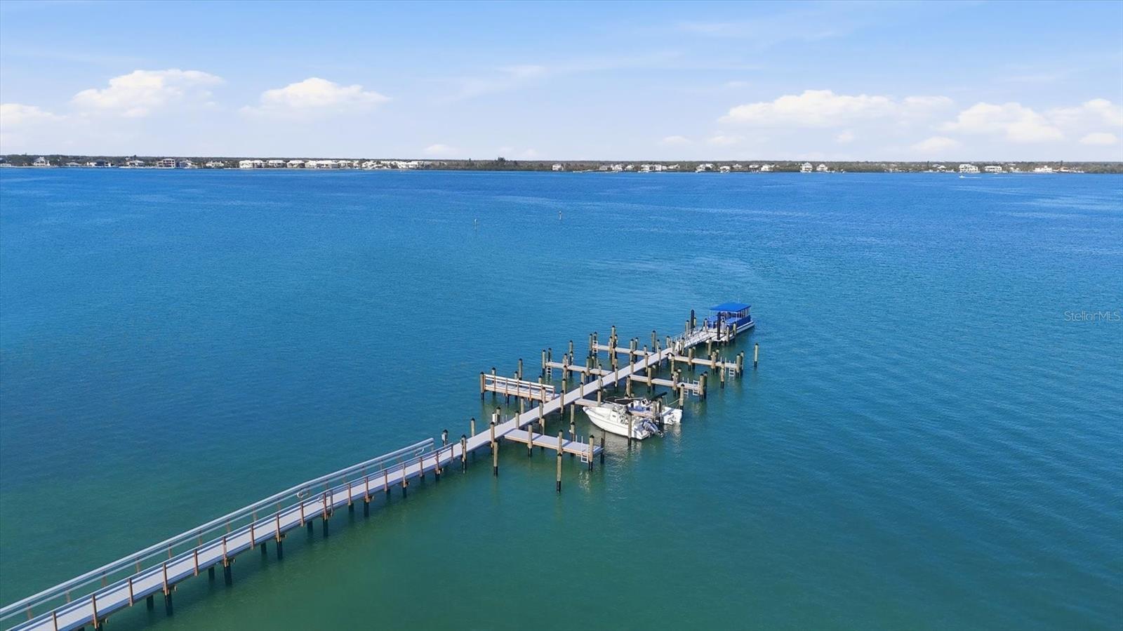Brand new dock & boat slips along Little Gasparilla Island