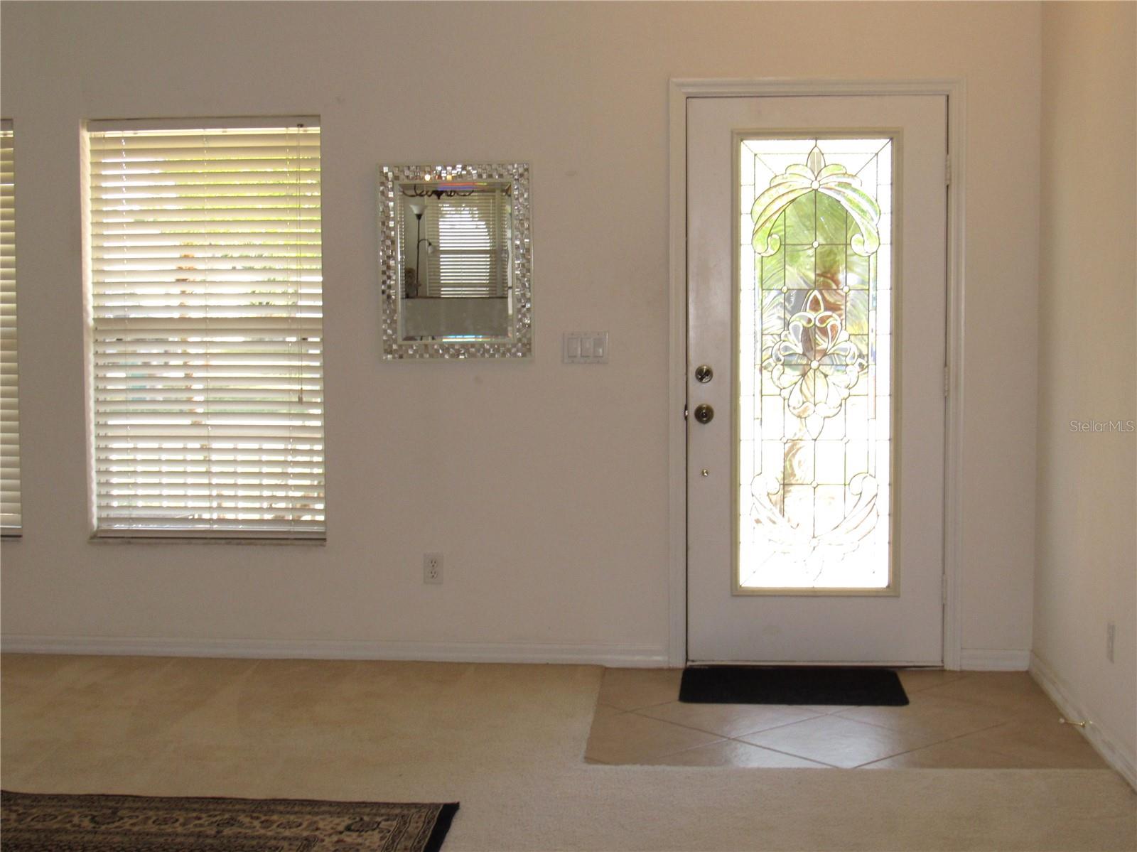 Inside front entry