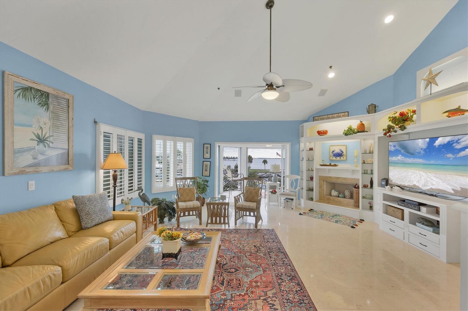 Living Room provides stunning views of the Intracoastal