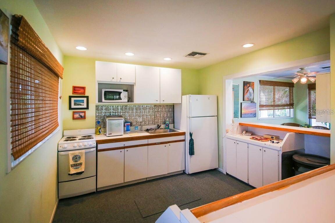 Kitchen in Clubhouse on Little Gasparilla Island