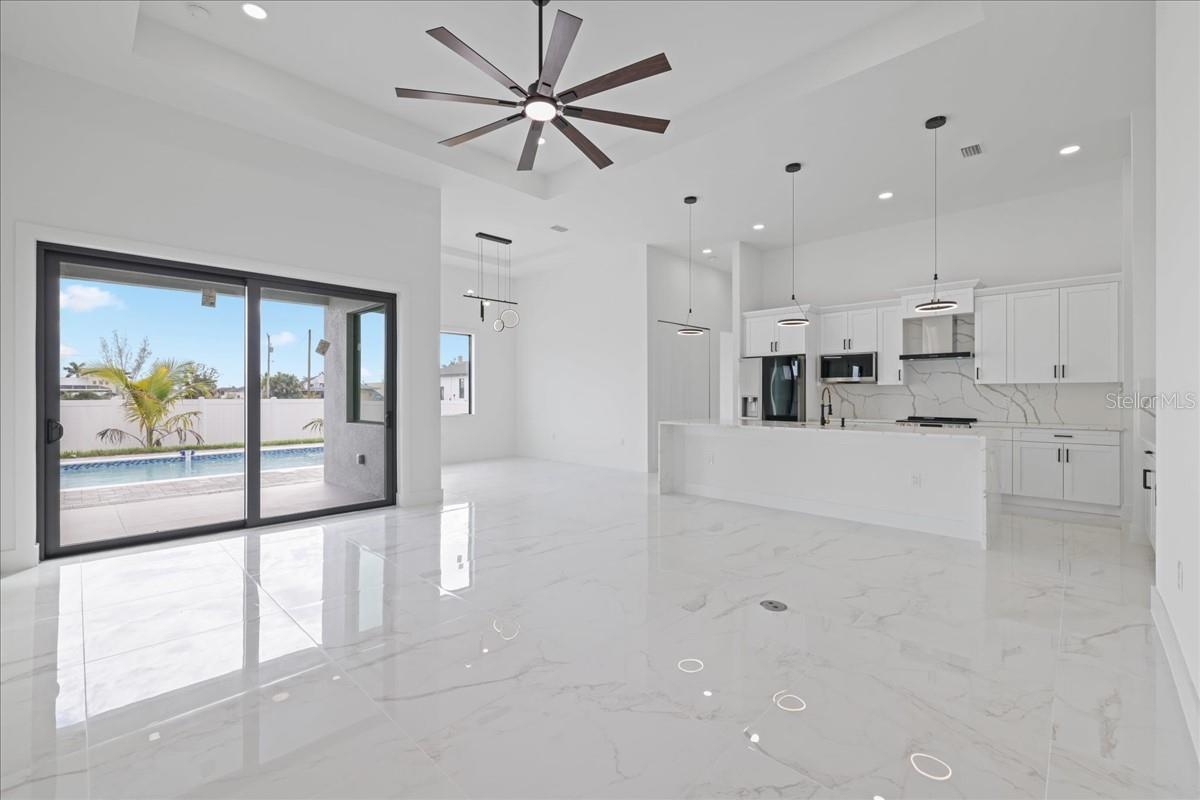 KITCHEN/DINING/LIVING- PHOTO OF A COMPLETED MODEL