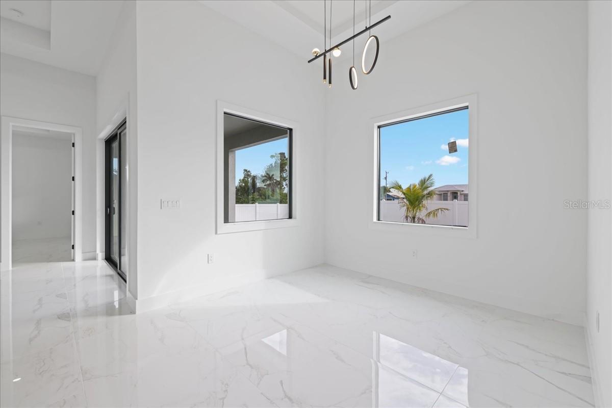 DINING ROOM- PHOTO OF A COMPLETED MODEL