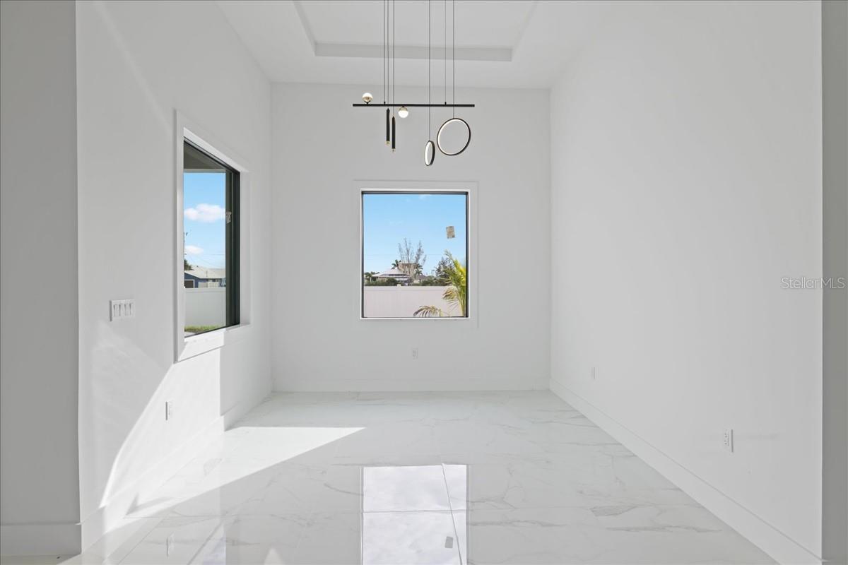 DINING ROOM- PHOTO OF A COMPLETED MODEL