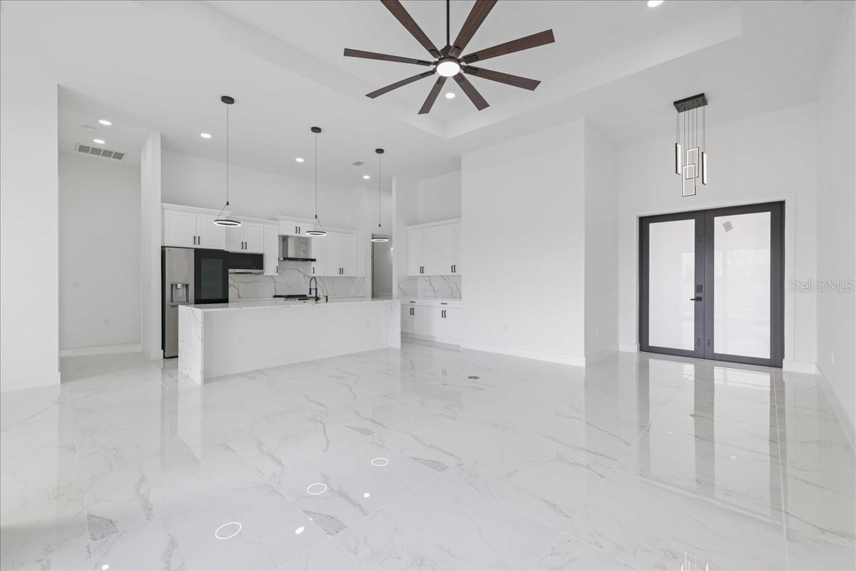 LIVING ROOM- PHOTO OF A COMPLETED MODEL
