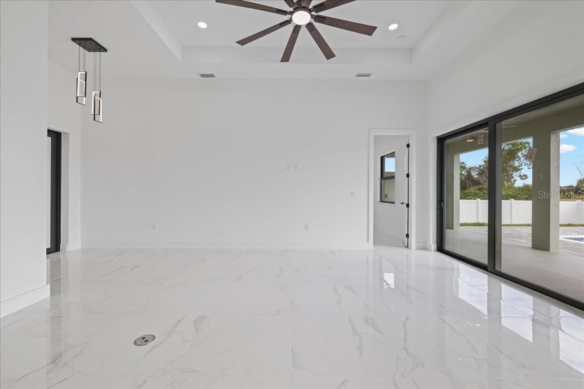 LIVING ROOM- PHOTO OF A COMPLETED MODEL