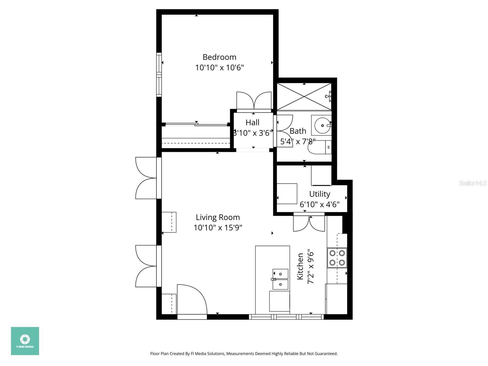 Floor Plan of Unit 210 (for reference only)
