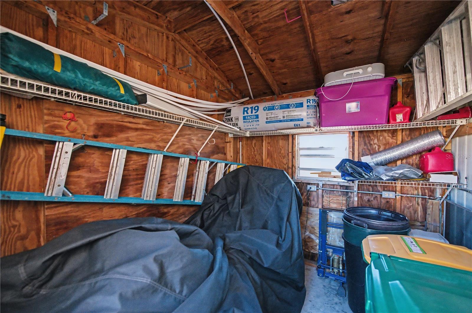 A second storage building is attached at the end of the homeYou can never have too much storage space!!