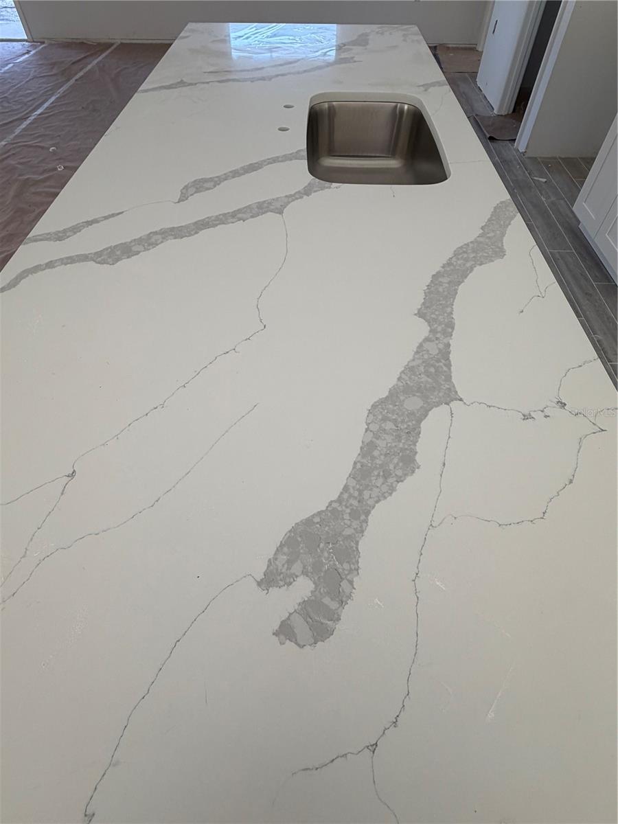 Quartz in kitchen and baths