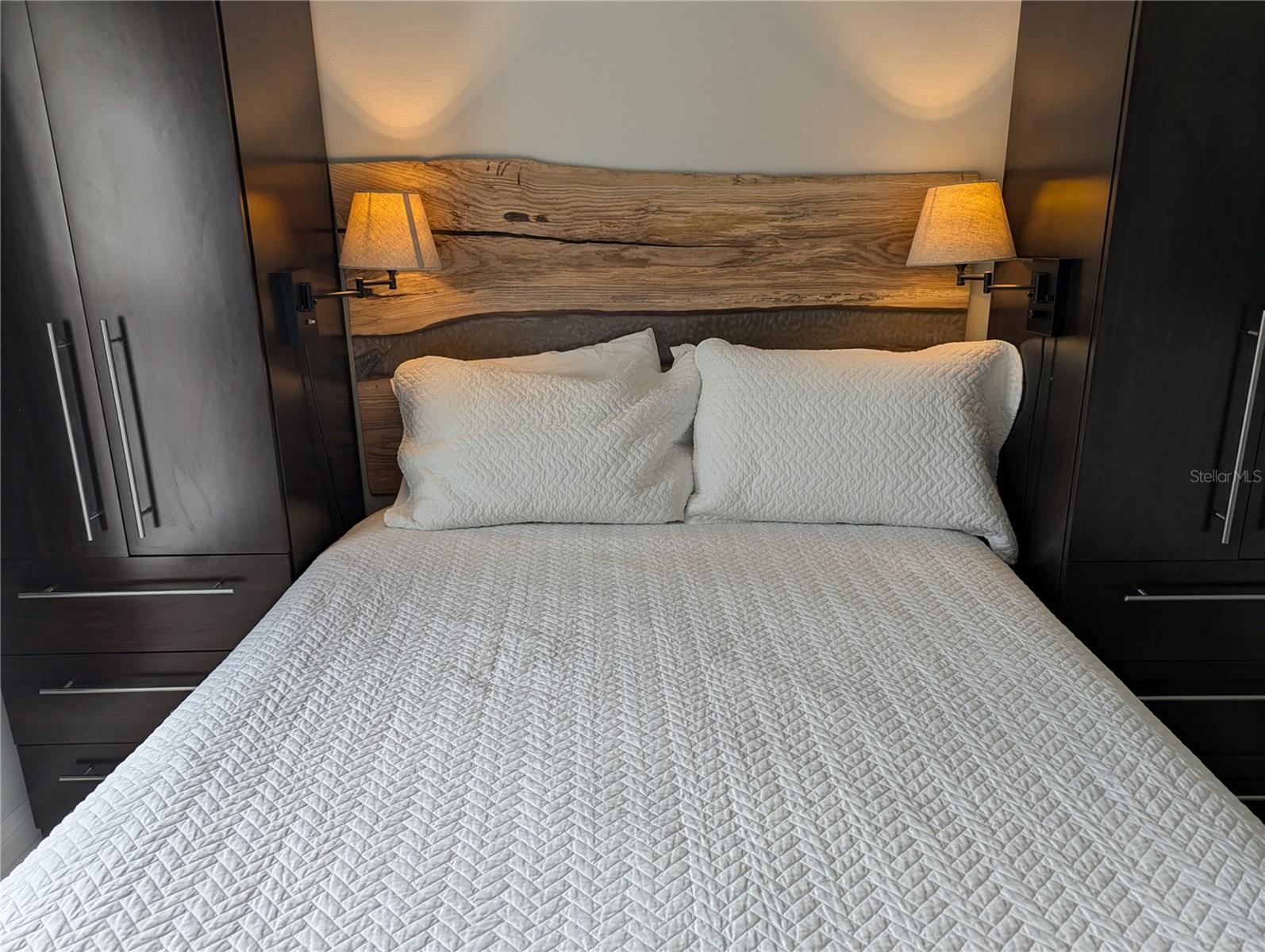One of two bedrooms with Custom Headboards