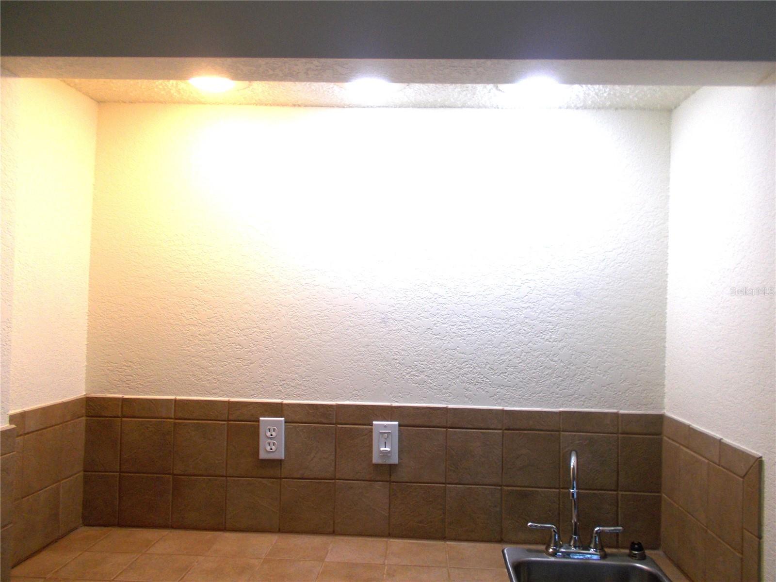 Lights over Wet Bar