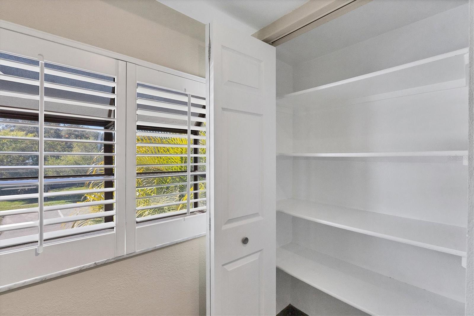 Large pantry and Garden window