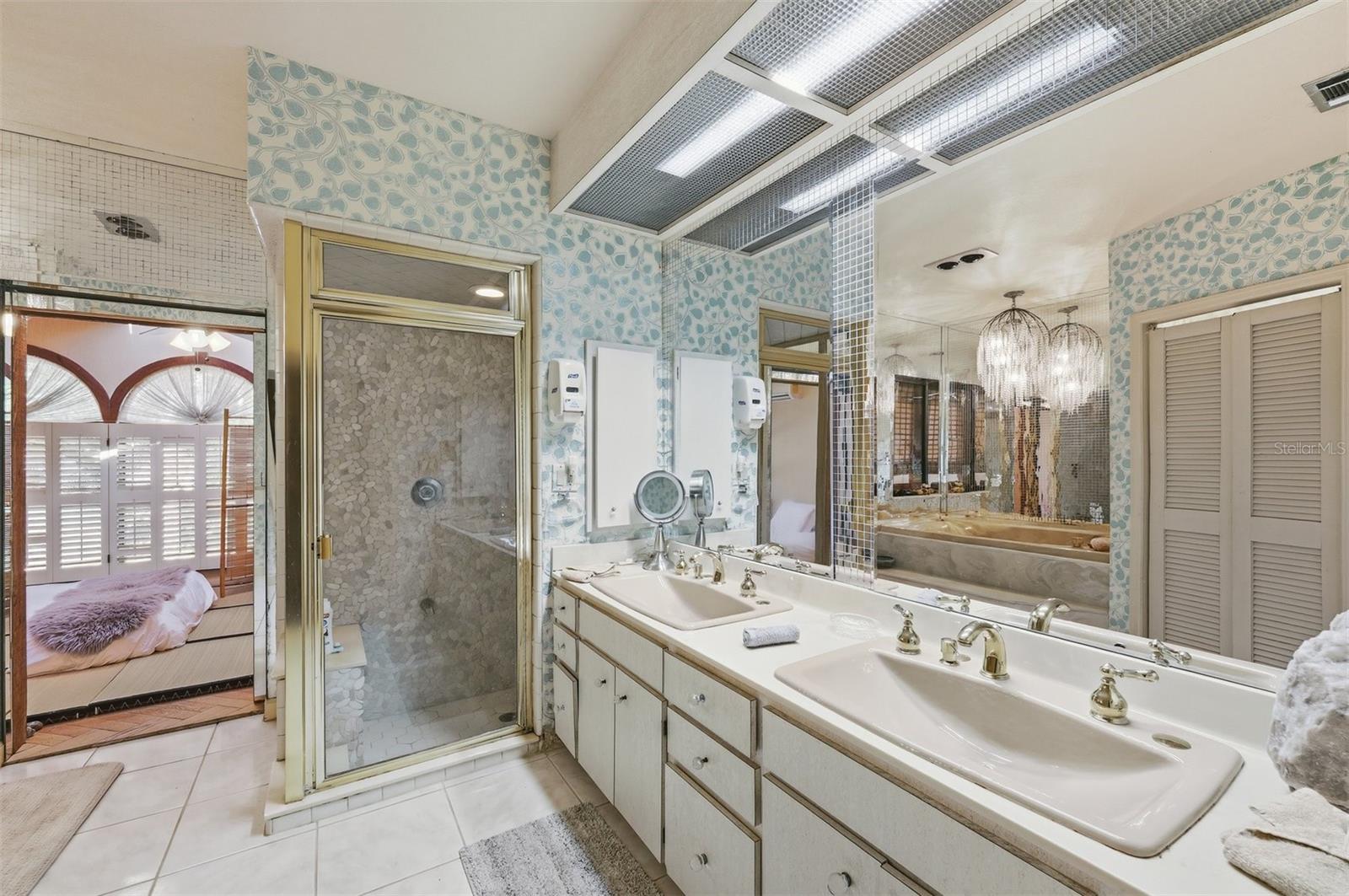 Primary Bathroom w/Dual Sinks, Extra Large Shower