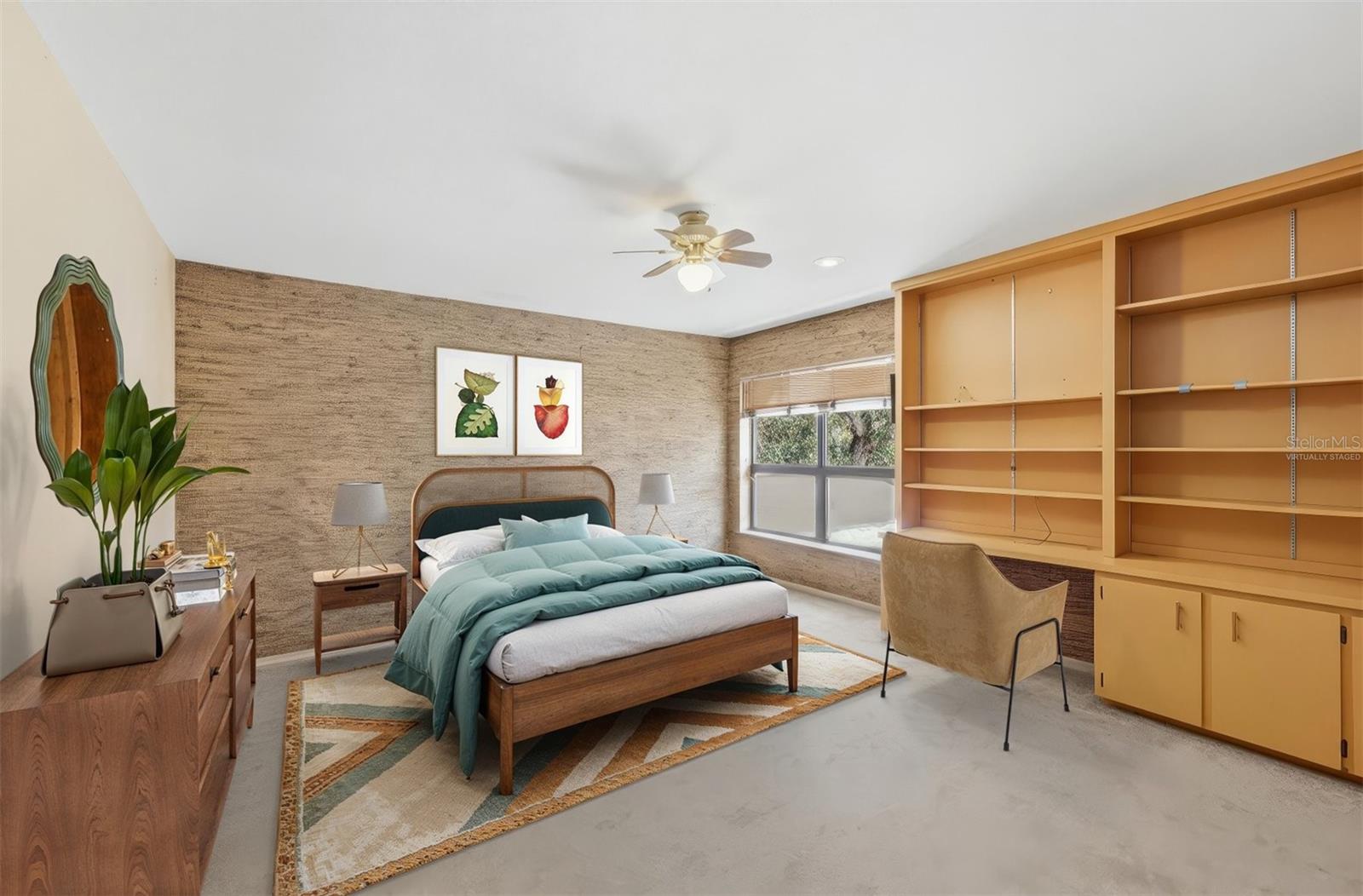 VIRTUALLY STAGED: Generously Sized Bedroom #3