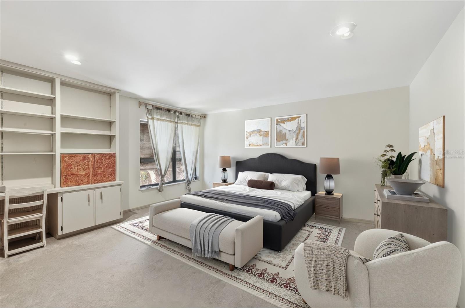 VIRTUALLY STAGED: Generously Sized Bedroom #4