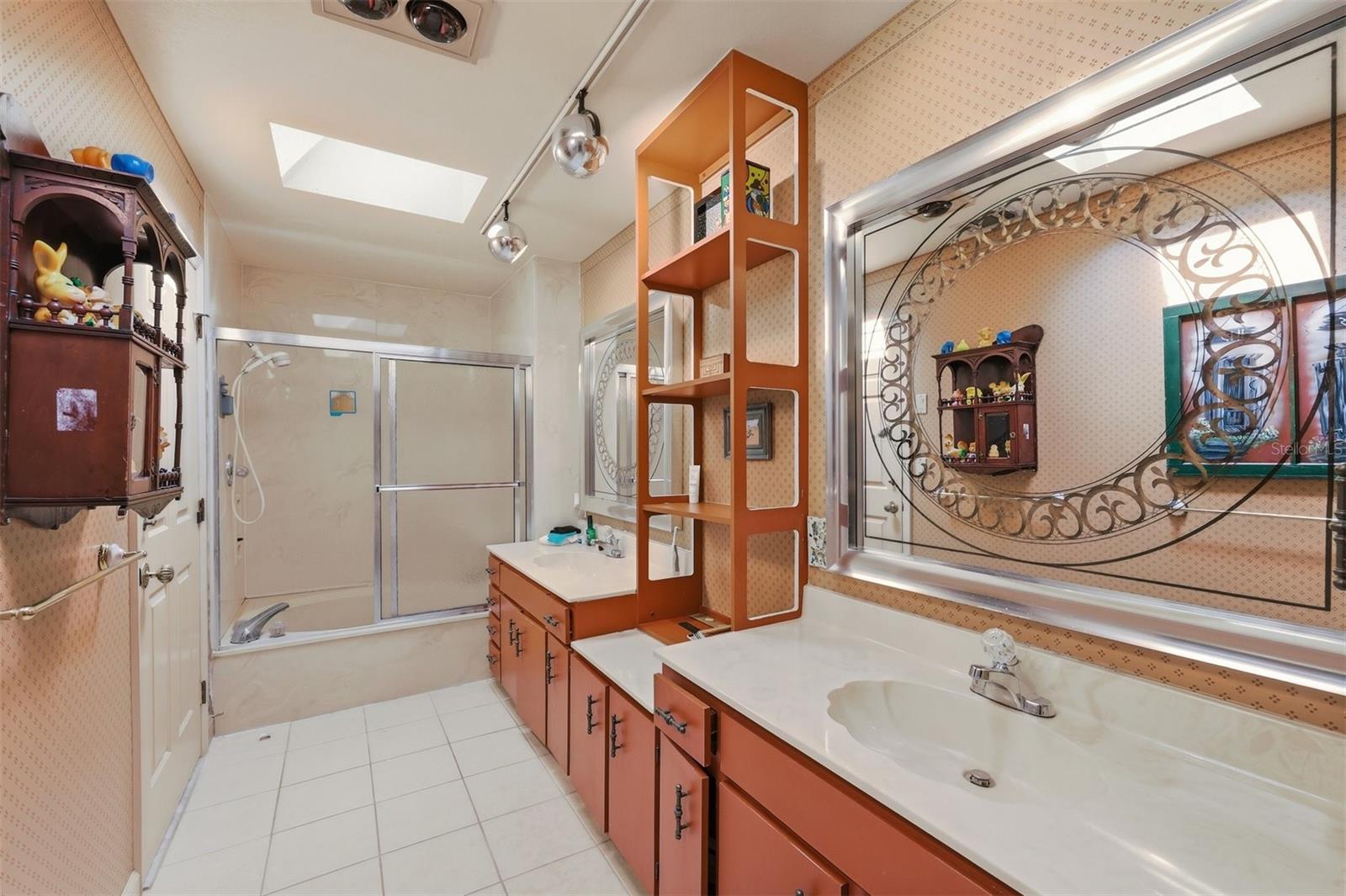 2nd Floor Enormous Bathroom #2 with Tub/Shower Combo and Dual Sinks