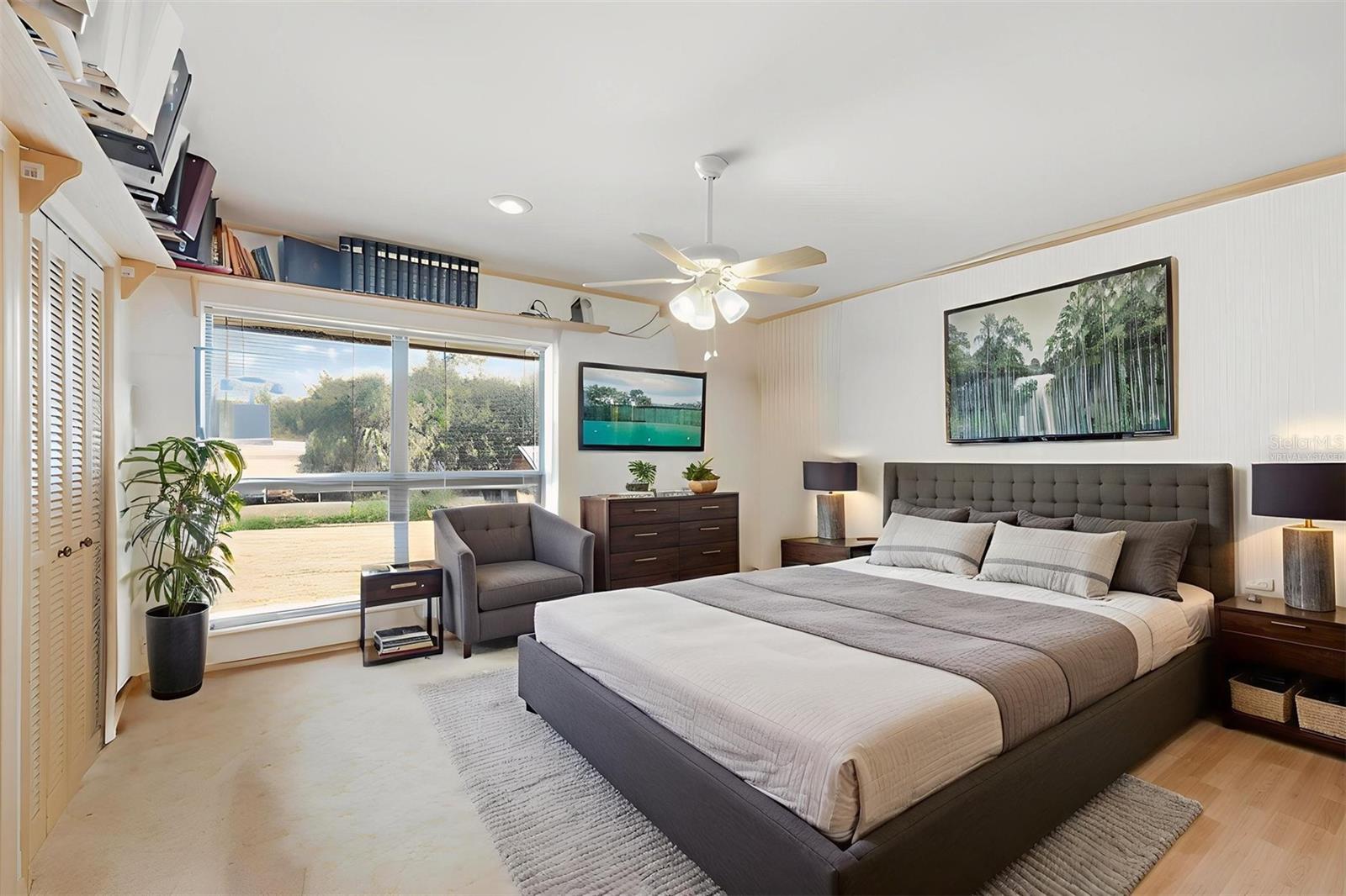 VIRTUALLY STAGED: Generously Sized Bedroom #5