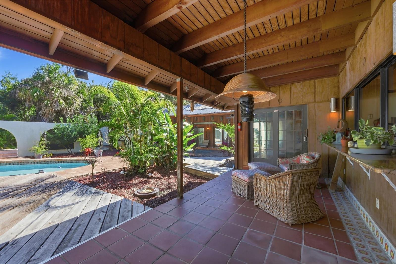 Main House Lanai Overlooking Pool