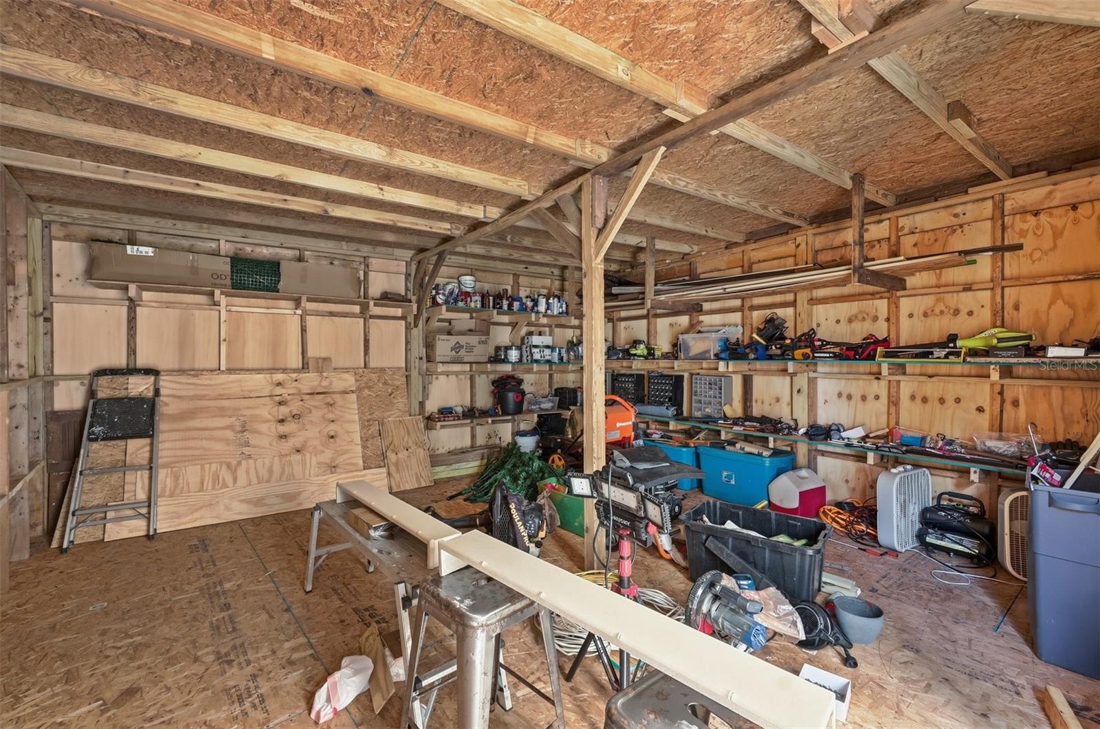 Inside of Shed