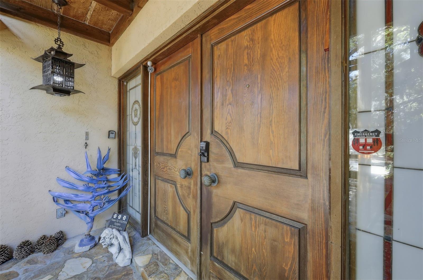 Double Door Entry to Main House