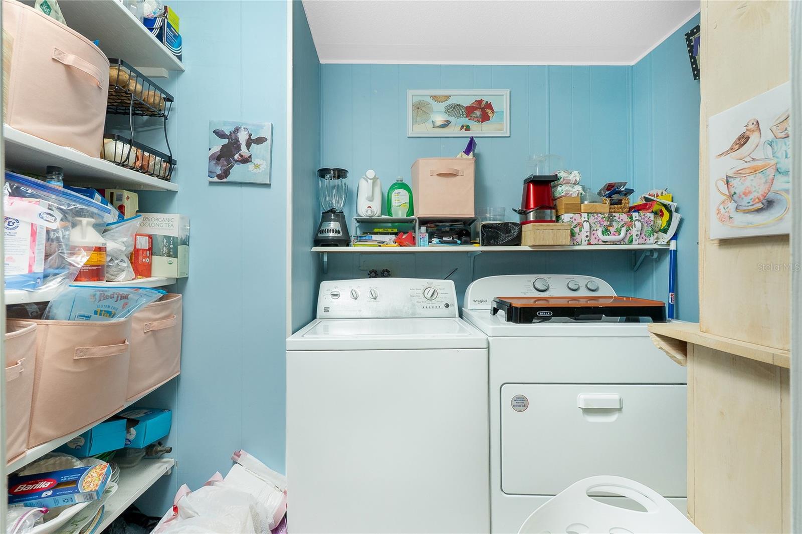 Indoor Laundry with storage