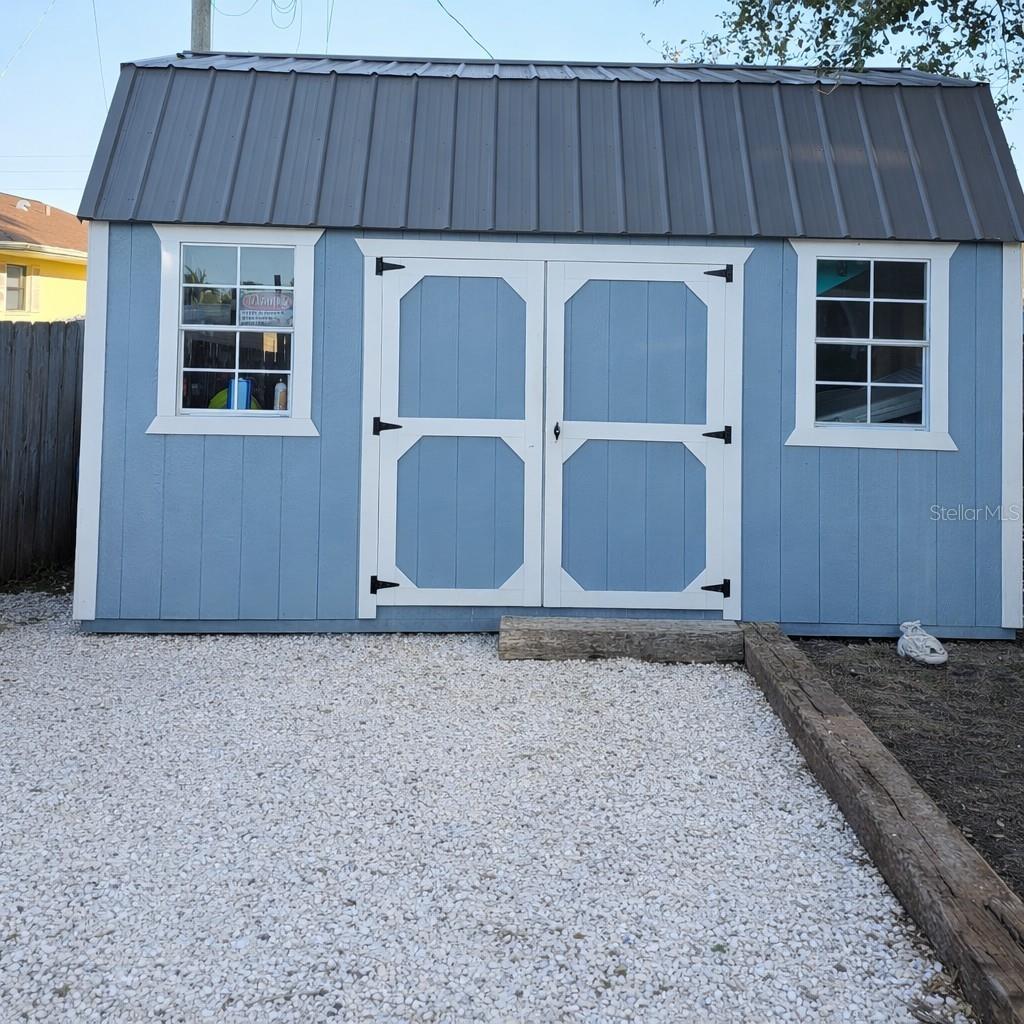 Outdoor shed