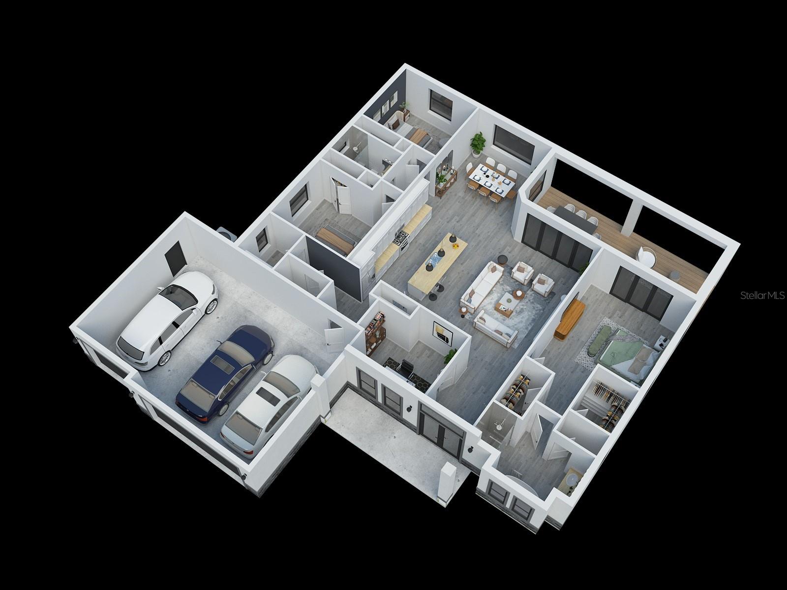 Proposed Project Rendering Master Bedroom