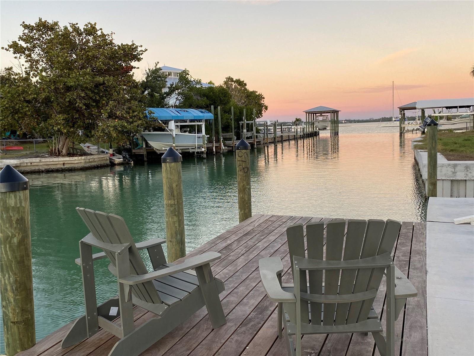 Dock at sunrise.