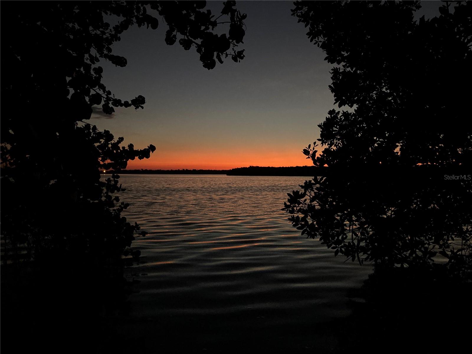 Sunrise Lemon Bay - end of street.