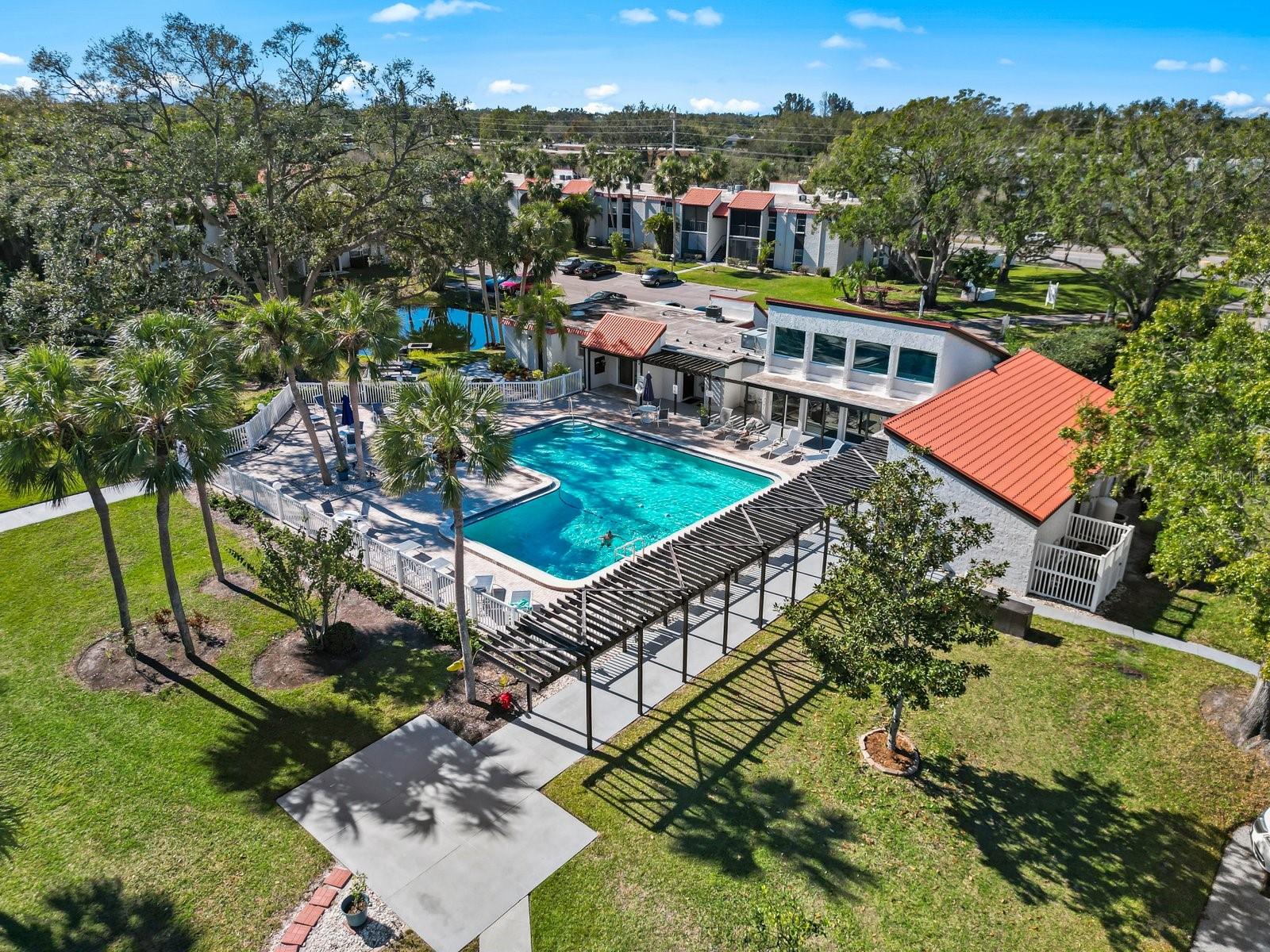 Front Pool next to clubhouse.