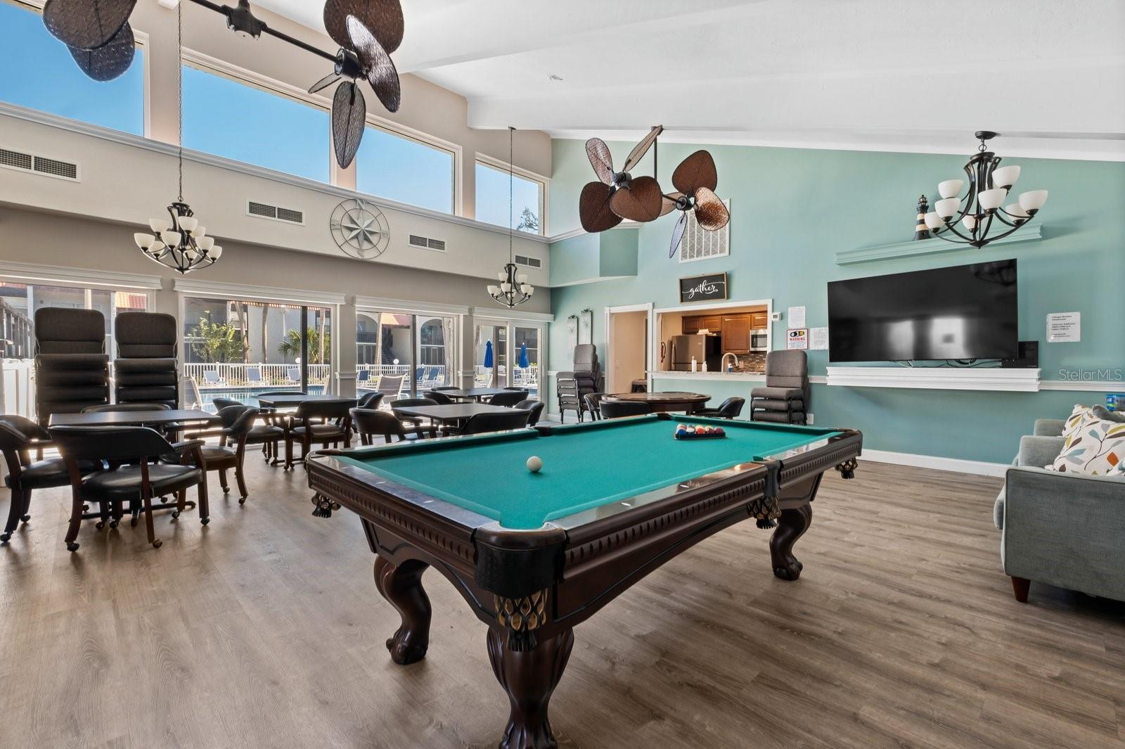 Pool/Ping Pong table in Clubhouse.