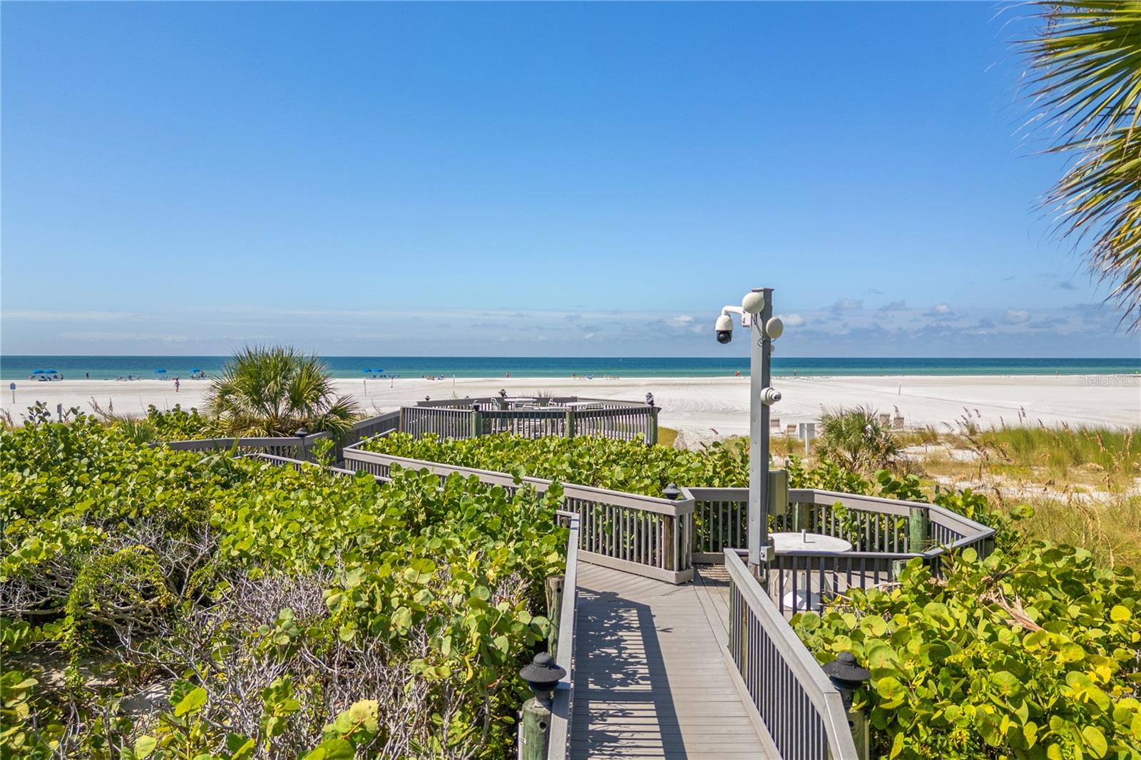 Walkway to sunset deck