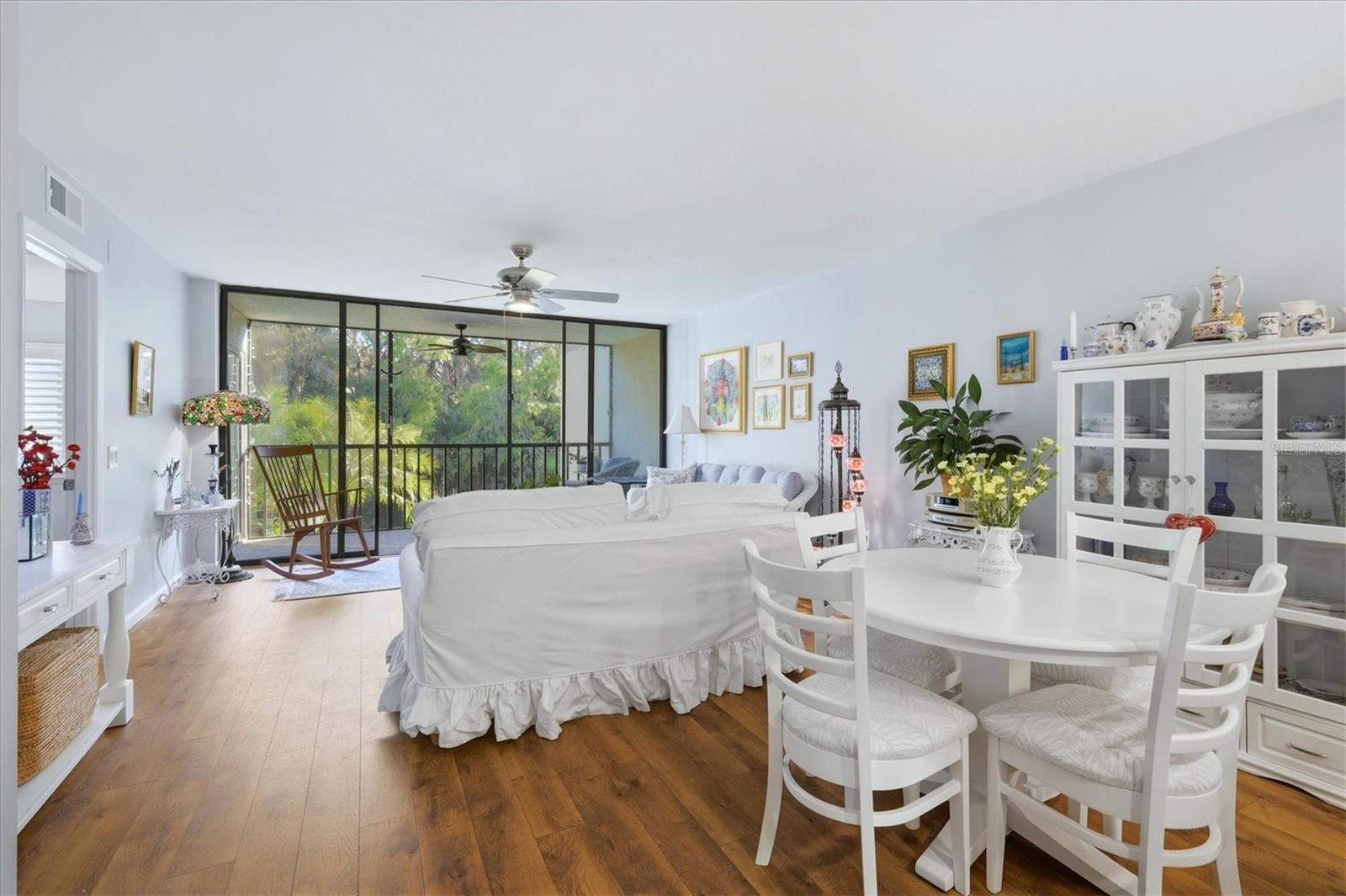 Open dining/living area