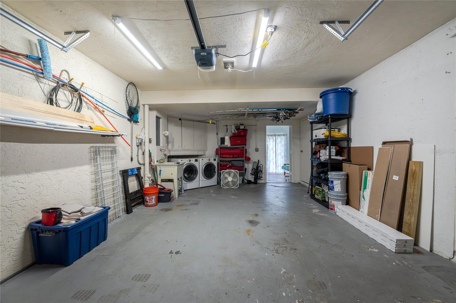 Extended one car garage with bonus room behind