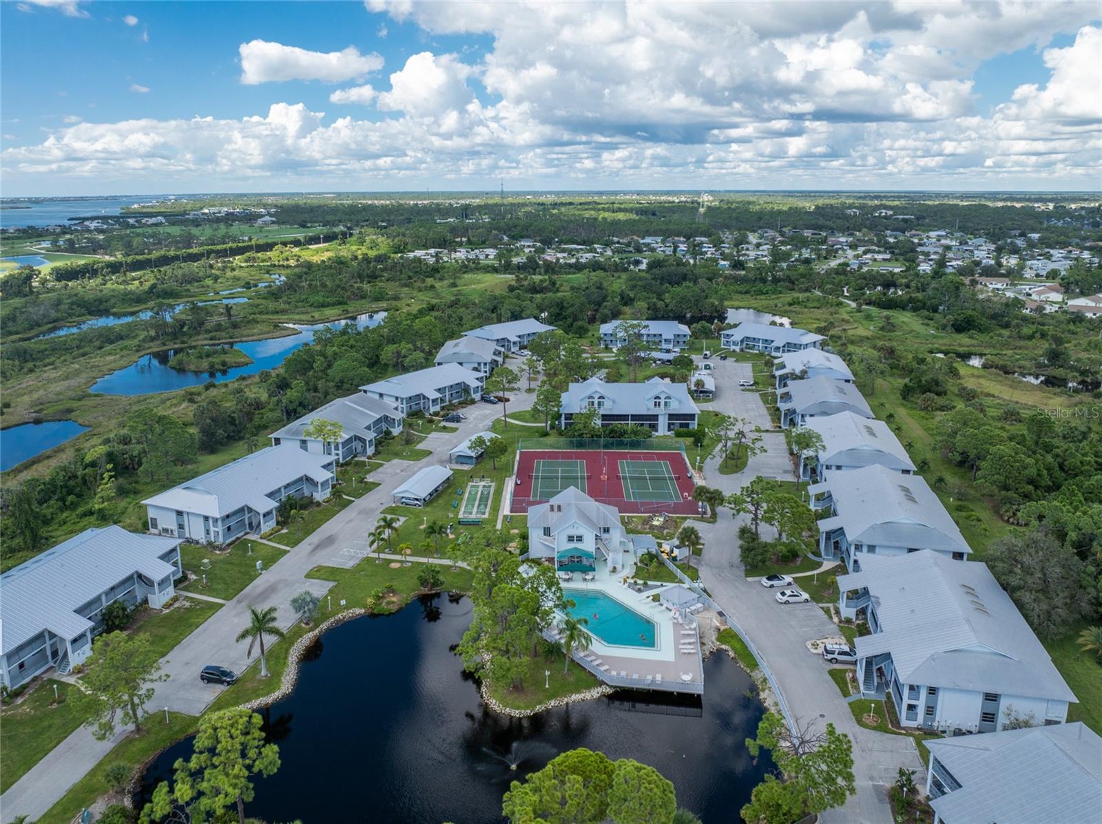 Community pool and tennis courts