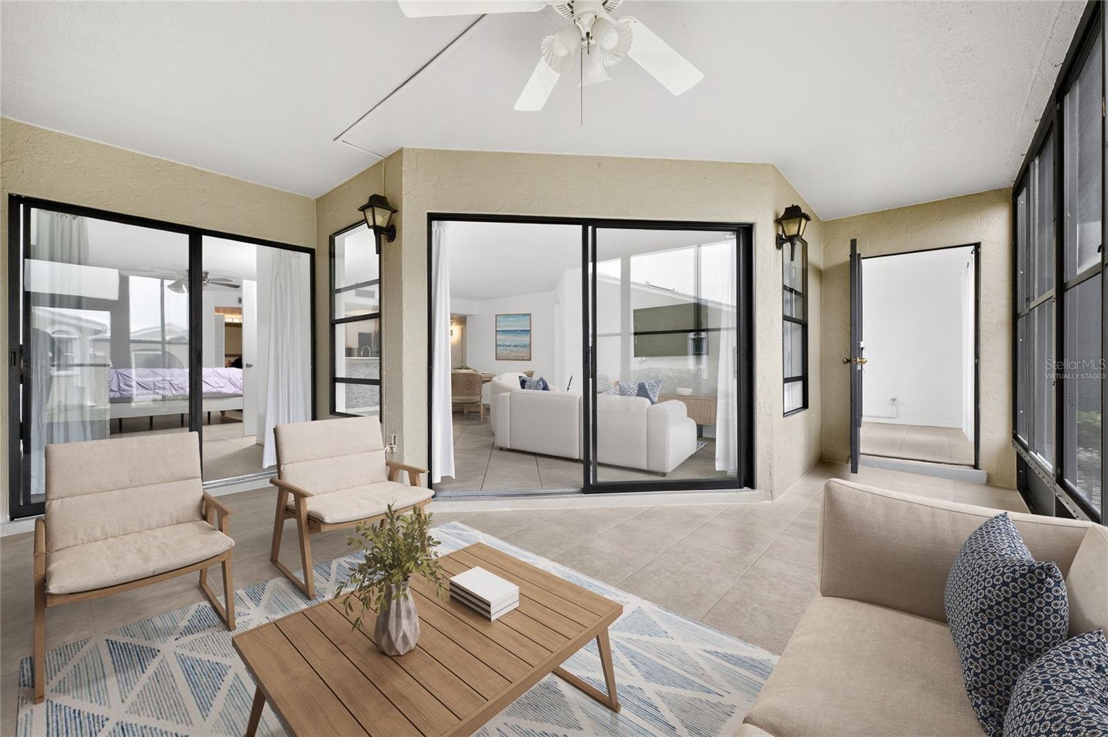 Virtually Staged Lanai