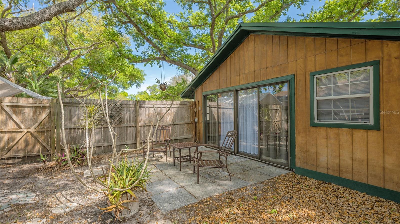 side patio - guest cottage