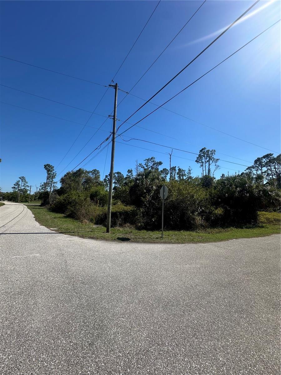 Front View Of corner Lot