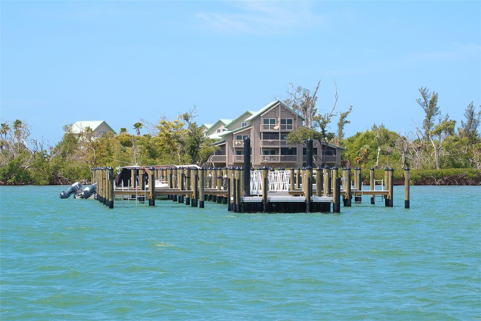 Approaching the Placida Beach Docks