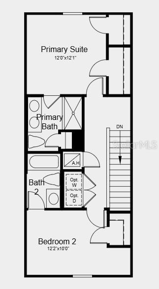 Floor 2 ~ Additional Highlights Include: Upgraded luxury vinyl plank on first floor, upgraded carpet on second floor, upgraded quartz countertops, upgraded cabinets in kitchen and bathrooms, and whole house 2" faux wood blinds package.