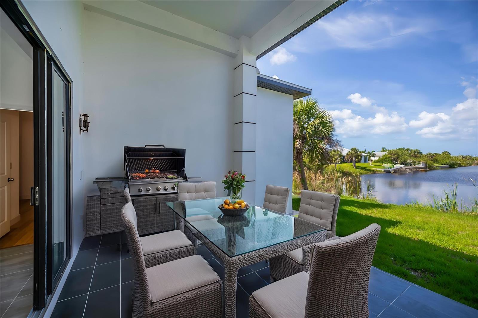Virtually Staged Covered Patio.