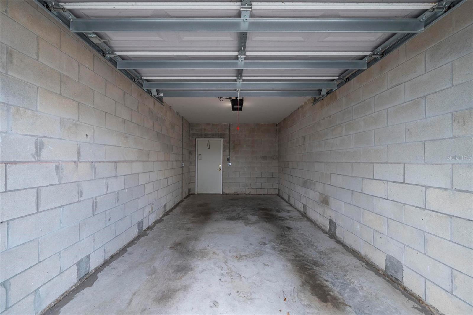Interior of garage.
