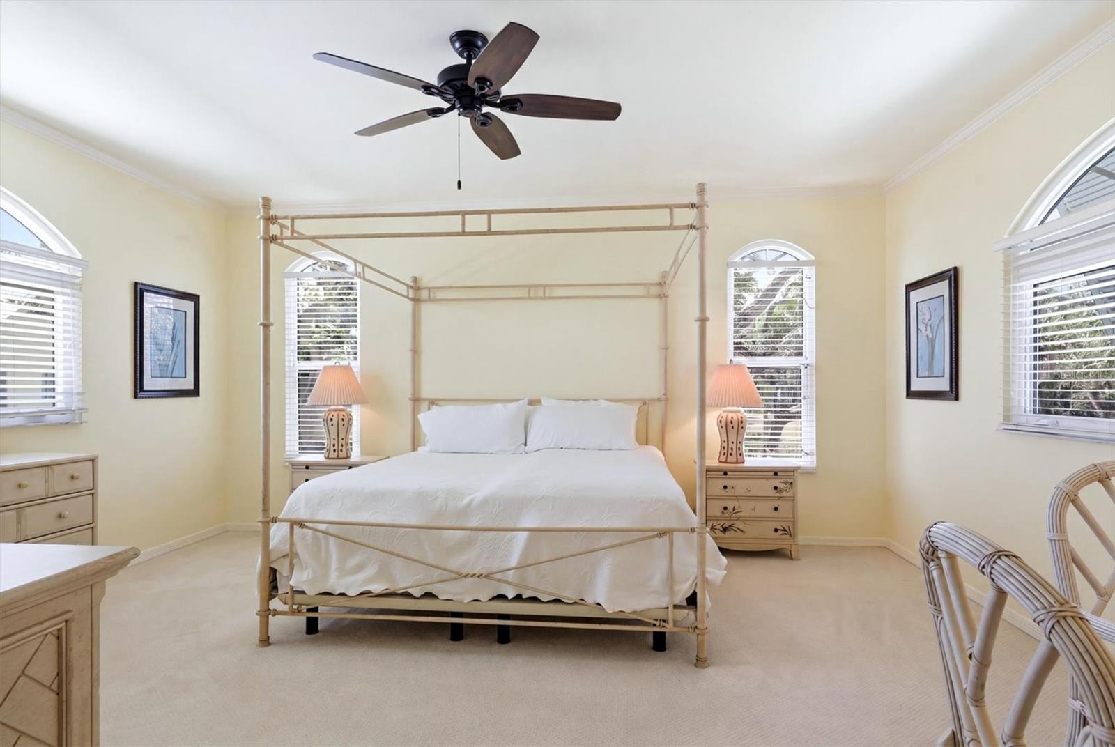 2nd floor Master Suite #1 with Bay Views & walk-in closet
