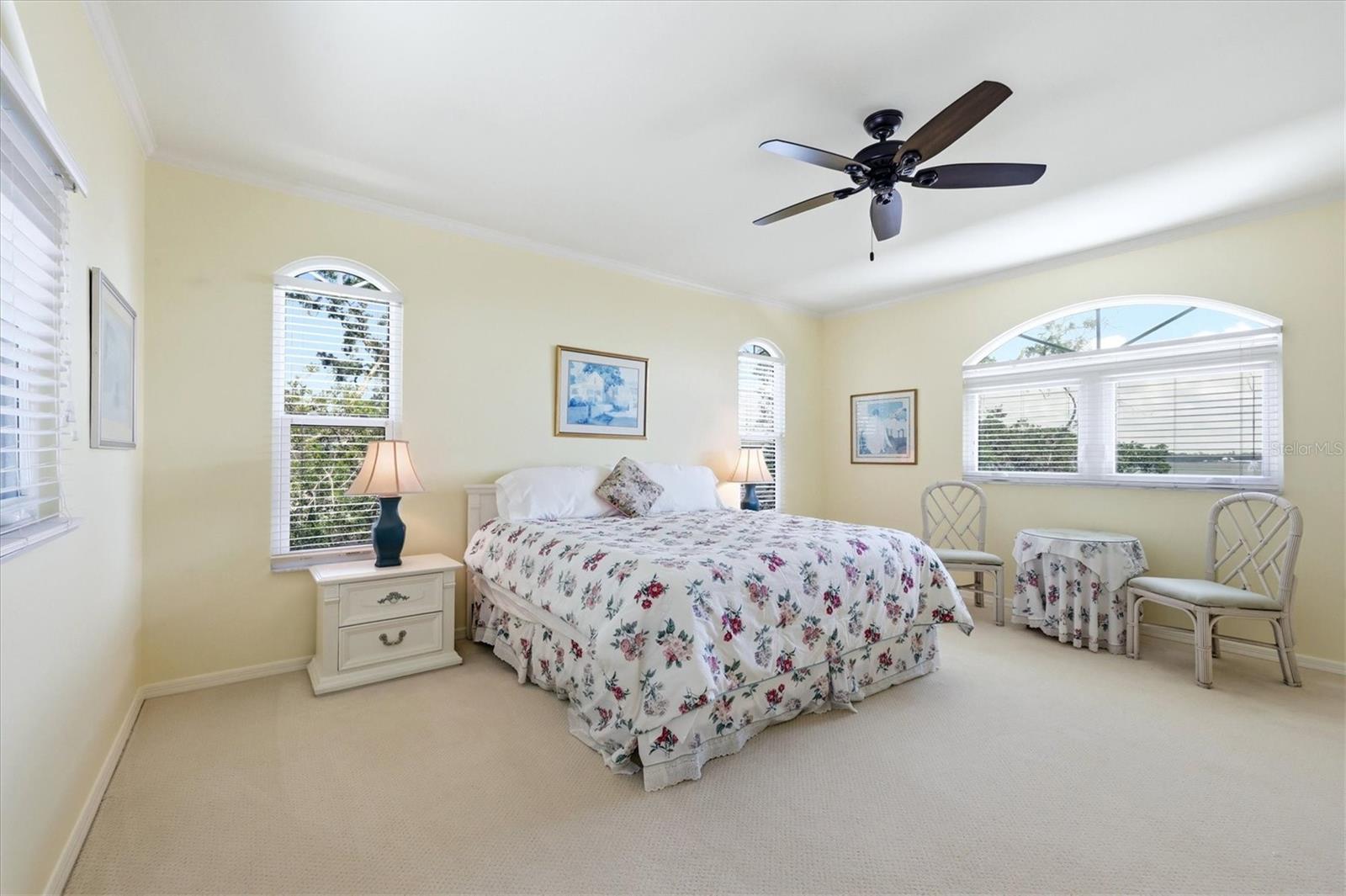 2nd floor Master Suite #2 with Bay Views & walk-in closet