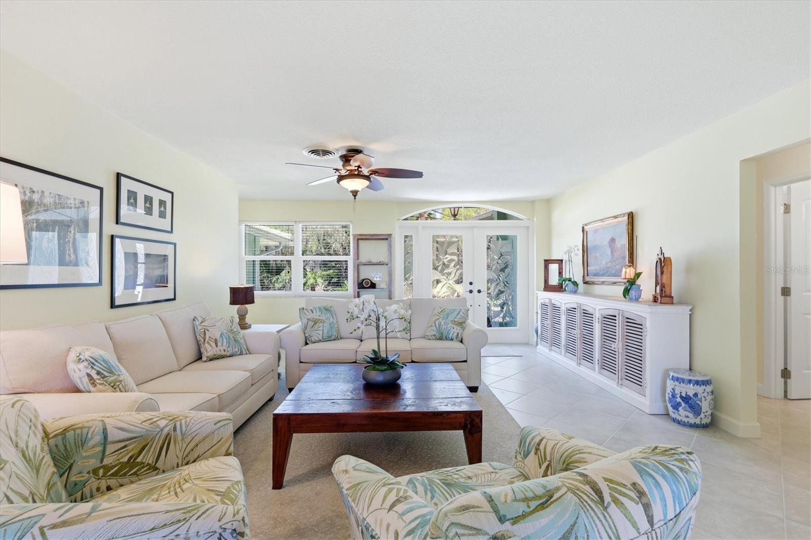 Living Area Facing Front Entrance