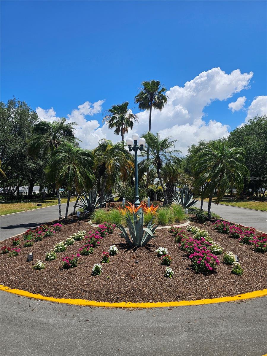 Front entry to community