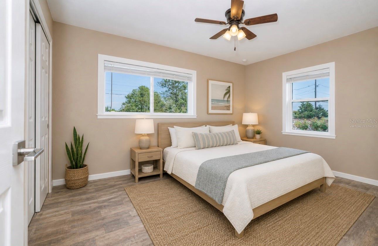 Virtually staged bedroom 2
