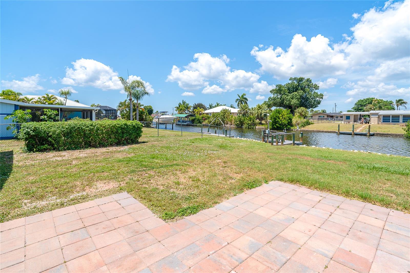 Large patio