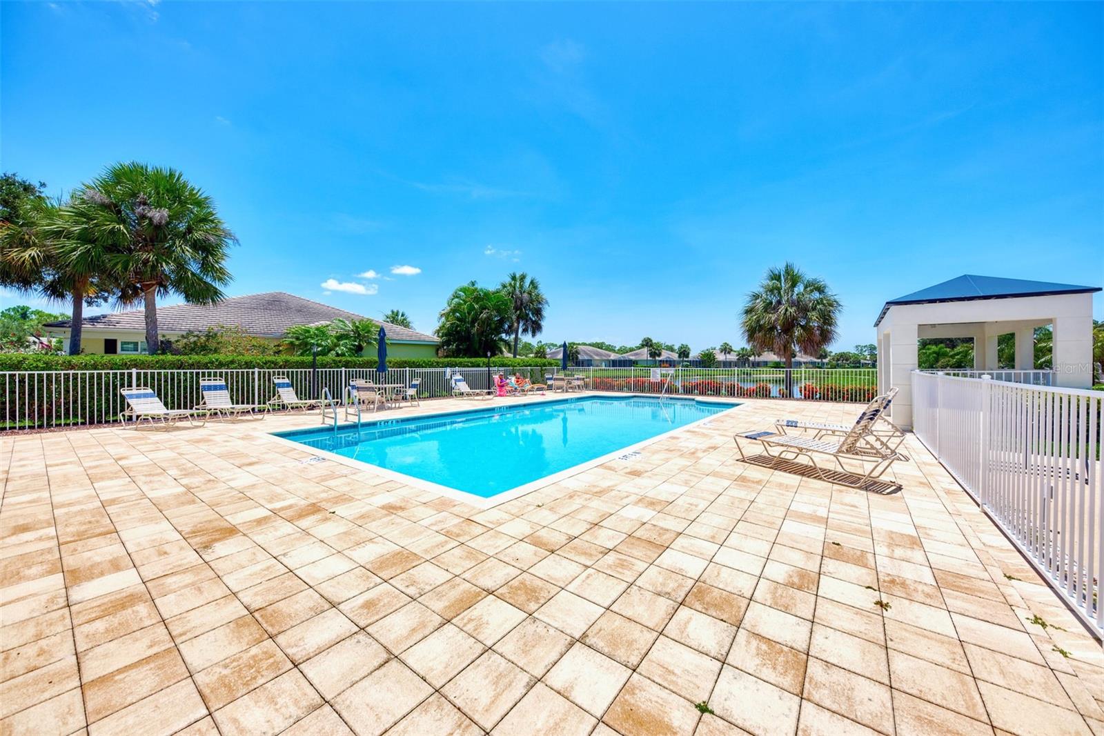 One of 2 community heated pools for residents of West Lake Gardens.