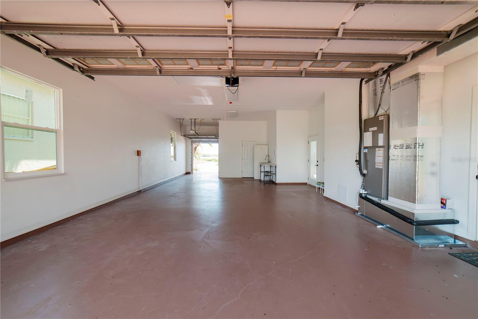 Oversized garage with storage