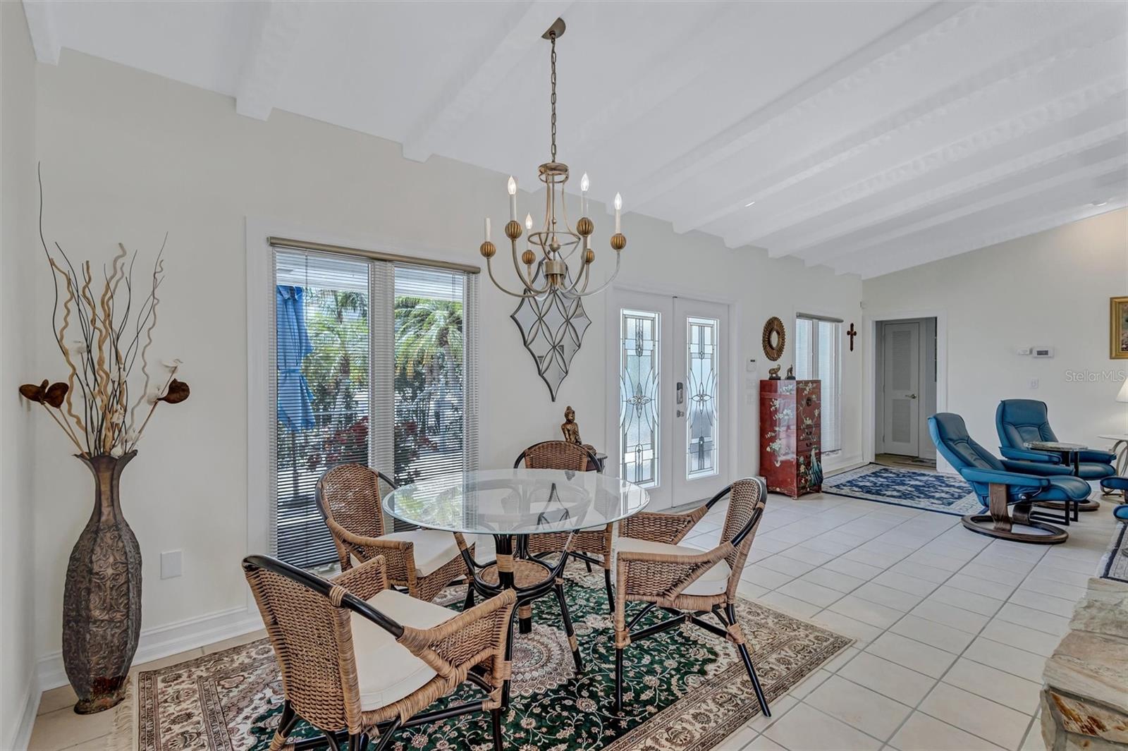 Entryway and dinette.